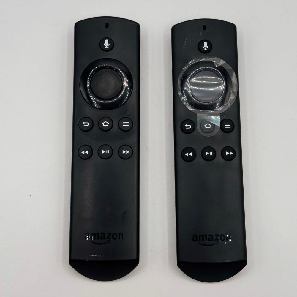Lot of 2 Amazon Fire TV Voice Remote Control DR49WK B Black Replacement
